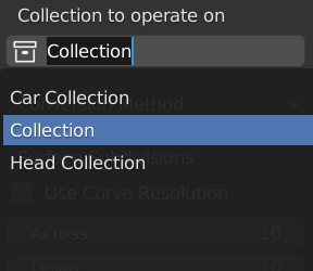 Collection to Operate On