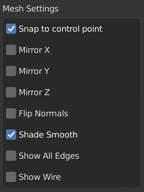 Mesh Settings